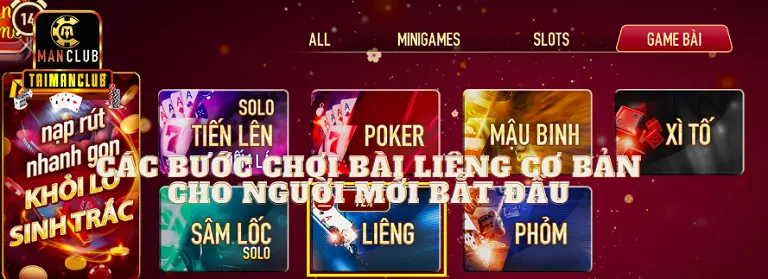Các bước chơi bài Liêng cơ bản cho người mới bắt đầu 