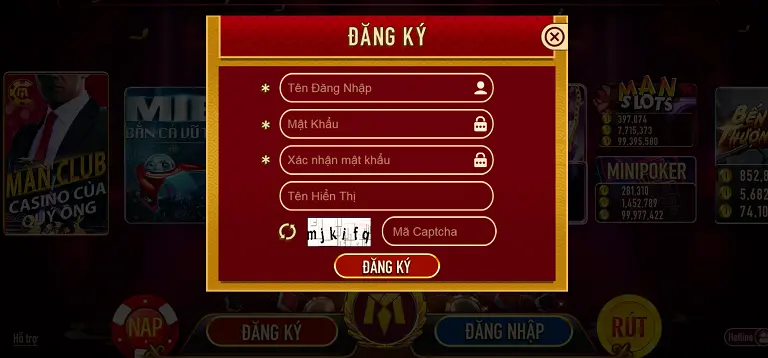 Các bước dễ dàng để chơi game MIB slots Manclub