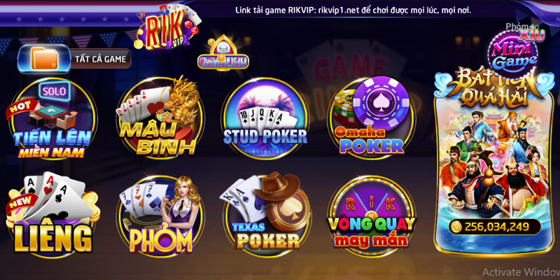 Game bài Rikvip cung cấp những sản phẩm chất lượng cao